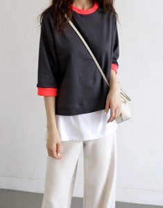 Neckline point tee - 3c