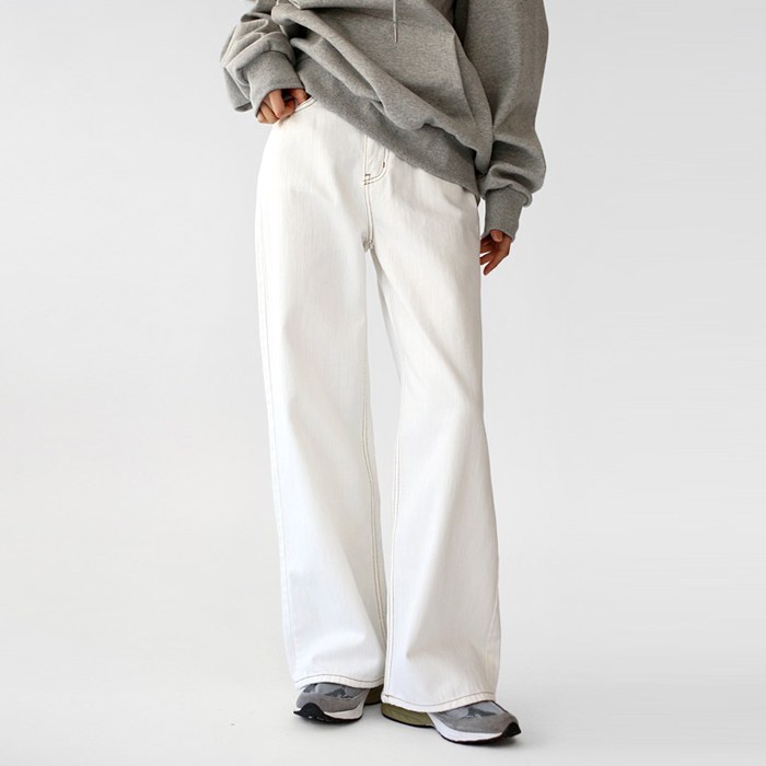 Stitched Ivory Pants